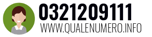 Numero di telefono 0321209111 0321209111