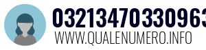 Numero di telefono 03213470330963 03213470330963