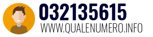Numero di telefono 032135615 032135615