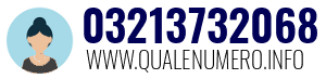 Numero di telefono 03213732068 03213732068