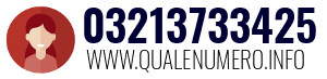 Numero di telefono 03213733425 03213733425