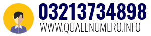 Numero di telefono 03213734898 03213734898