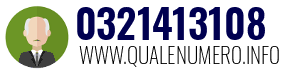 Numero di telefono 0321413108 0321413108