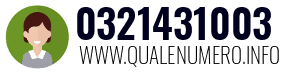 Numero di telefono 0321431003 0321431003