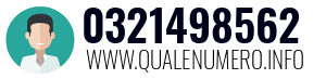 Numero di telefono 0321498562 0321498562