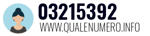 Numero di telefono 03215392 03215392
