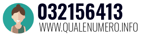 Numero di telefono 032156413 032156413