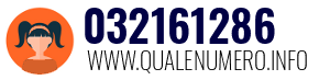 Numero di telefono 032161286 032161286