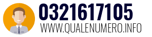 Numero di telefono 0321617105 0321617105