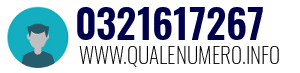 Numero di telefono 0321617267 0321617267