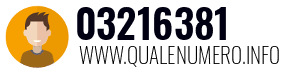 Numero di telefono 03216381 03216381
