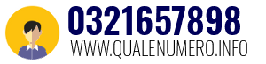 Numero di telefono 0321657898 0321657898