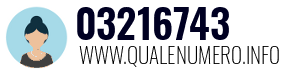 Numero di telefono 03216743 03216743