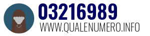 Numero di telefono 03216989 03216989