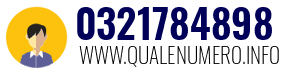Numero di telefono 0321784898 0321784898