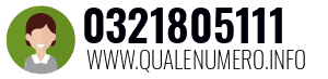Numero di telefono 0321805111 0321805111