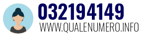 Numero di telefono 032194149 032194149