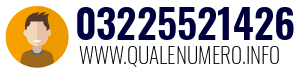 Numero di telefono 03225521426 03225521426