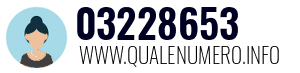 Numero di telefono 03228653 03228653
