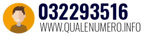 Numero di telefono 032293516 032293516