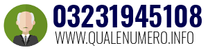 Numero di telefono 03231945108 03231945108