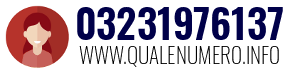 Numero di telefono 03231976137 03231976137