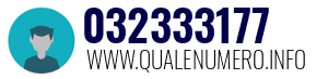 Numero di telefono 032333177 032333177