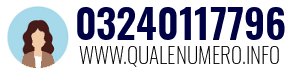 Numero di telefono 03240117796 03240117796