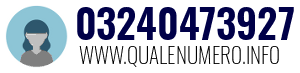 Numero di telefono 03240473927 03240473927
