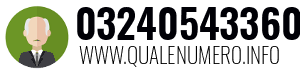 Numero di telefono 03240543360 03240543360