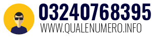 Numero di telefono 03240768395 03240768395