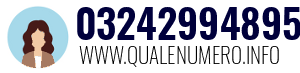 Numero di telefono 03242994895 03242994895