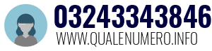 Numero di telefono 03243343846 03243343846