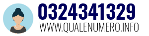 Numero di telefono 0324341329 0324341329