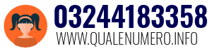 Numero di telefono 03244183358 03244183358