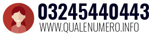 Numero di telefono 03245440443 03245440443