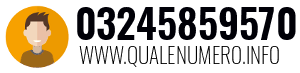 Numero di telefono 03245859570 03245859570