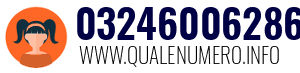 Numero di telefono 03246006286 03246006286