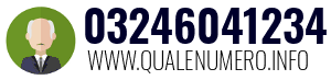 Numero di telefono 03246041234 03246041234