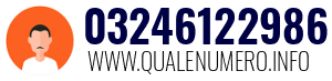 Numero di telefono 03246122986 03246122986
