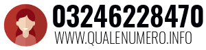 Numero di telefono 03246228470 03246228470