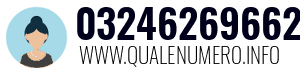 Numero di telefono 03246269662 03246269662