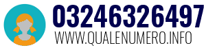 Numero di telefono 03246326497 03246326497