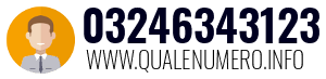 Numero di telefono 03246343123 03246343123