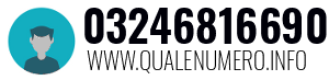 Numero di telefono 03246816690 03246816690