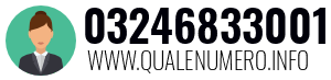 Numero di telefono 03246833001 03246833001