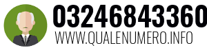 Numero di telefono 03246843360 03246843360