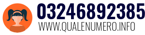 Numero di telefono 03246892385 03246892385