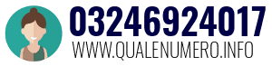 Numero di telefono 03246924017 03246924017