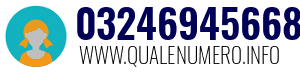 Numero di telefono 03246945668 03246945668